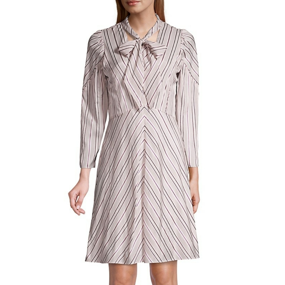 New Rebecca Taylor Juniper striped dress